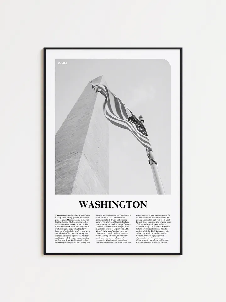 Washington 01 Newspaper Poster product image (1)