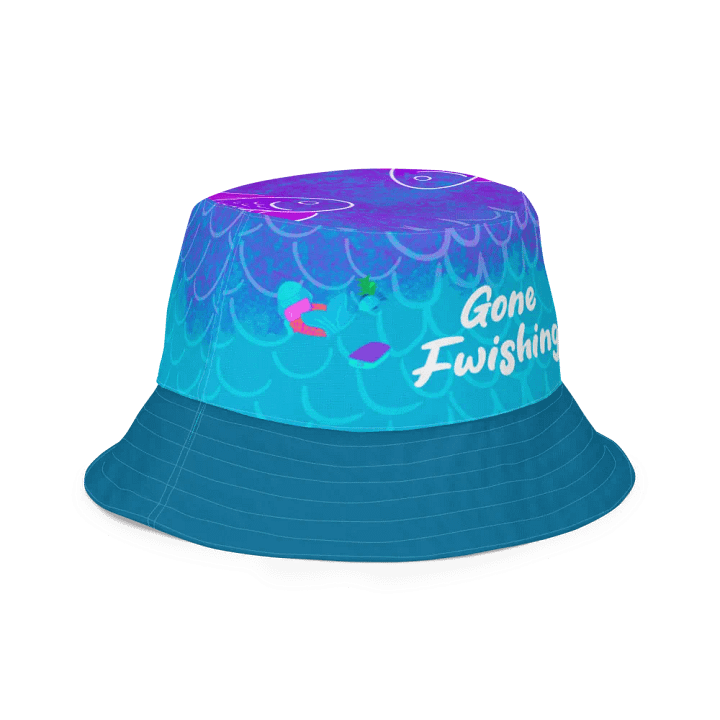 Gone Fwishing - white All over print bucket hat product image (2)