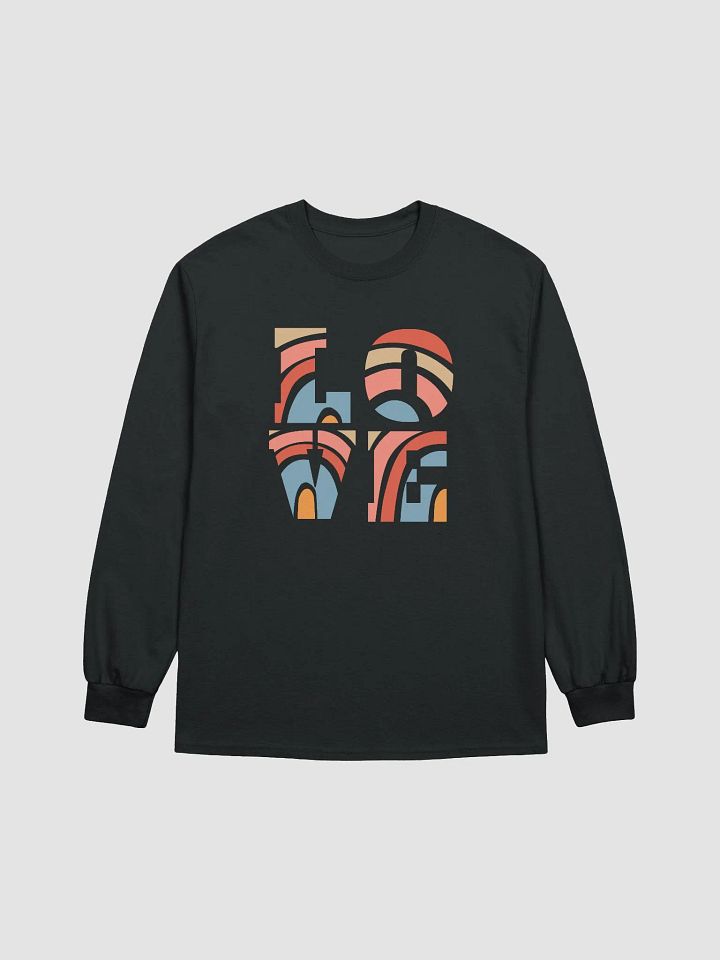 retro Love logo sweatshirt colorful design product image (3)