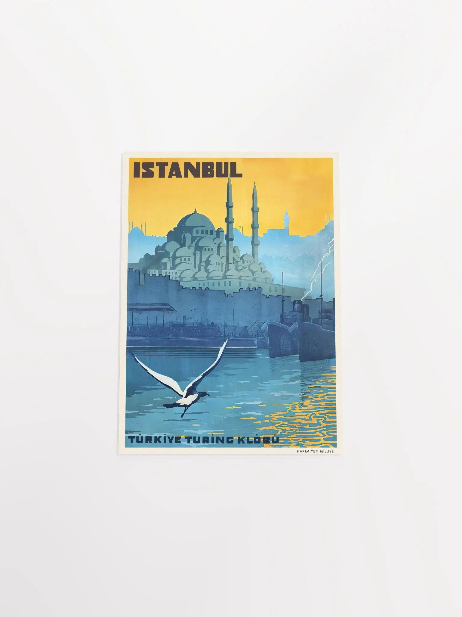 Istanbul, Turkey, 1928 (Türkiye Turing Klöbü) — retro travel poster product image (9)