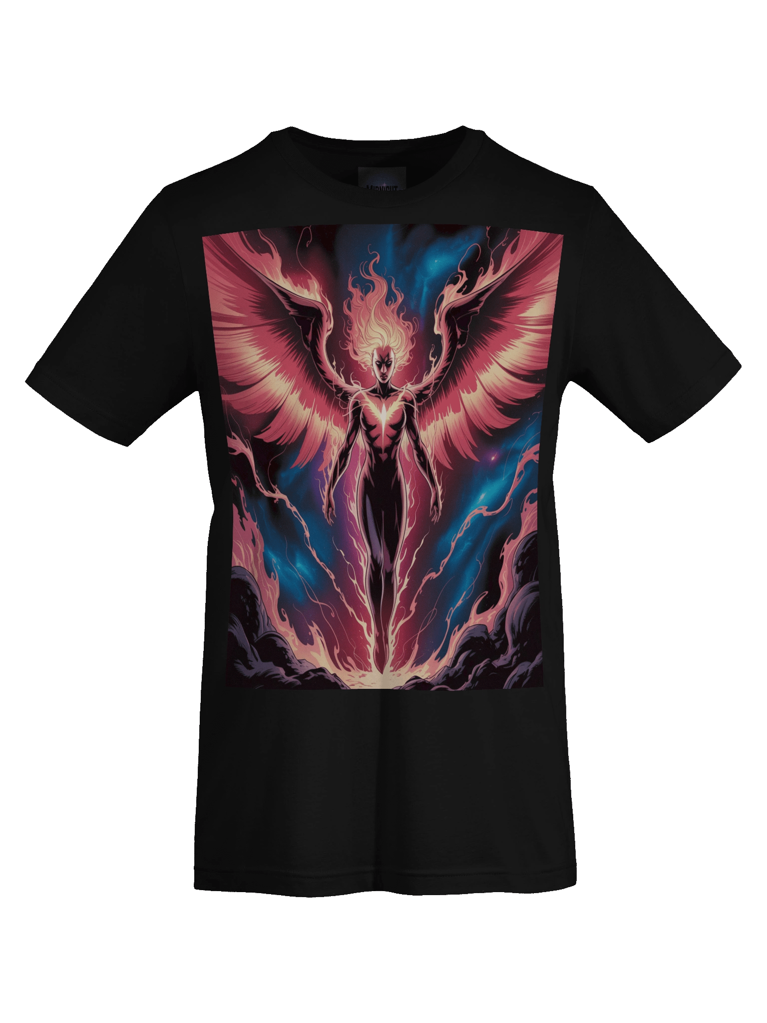Dark Phoenix Flame Ascent Supersoft T-Shirt – Cosmic Inferno Veil product image (1)