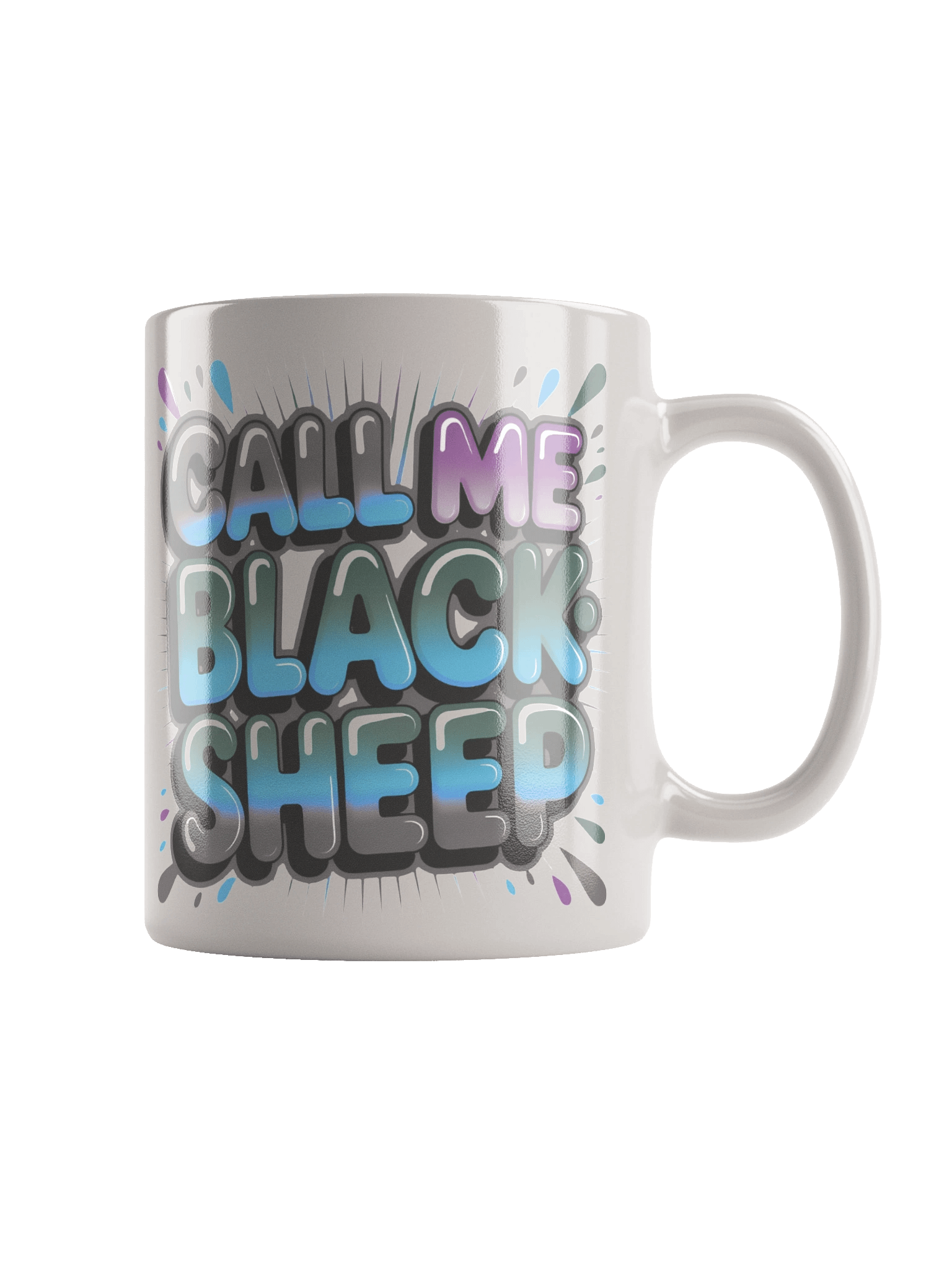 Dark Call Me Blacksheep White Glossy Mug product image (2)