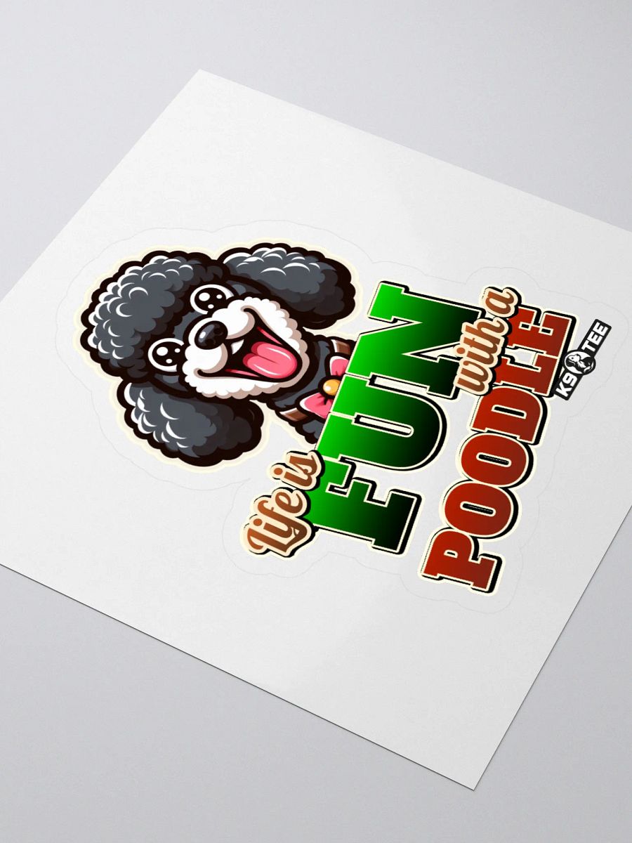 Pawsitively Poodle Kiss-Cut Stickers product image (3)