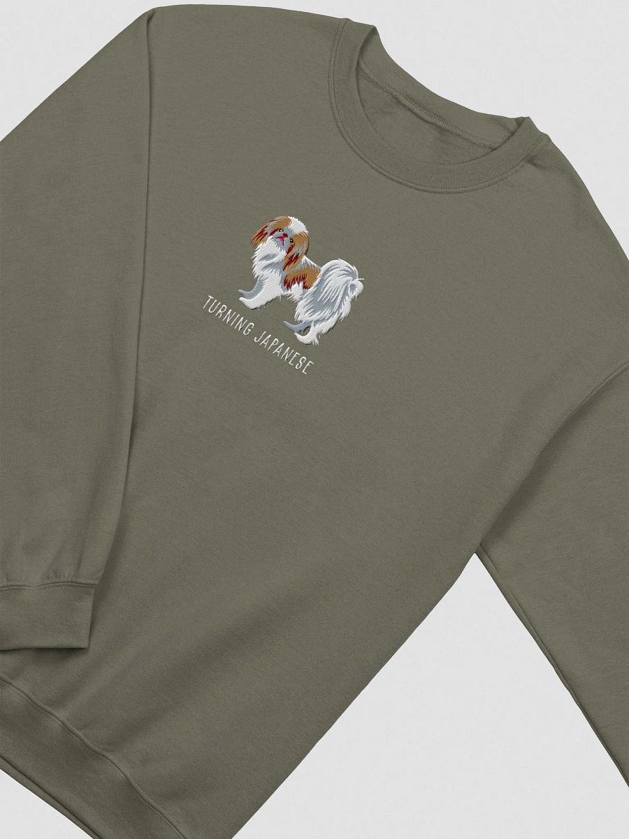 Turning Japanese Sweatshirt (Embroidered) of a Japanese Chin(Brown) product image (6)