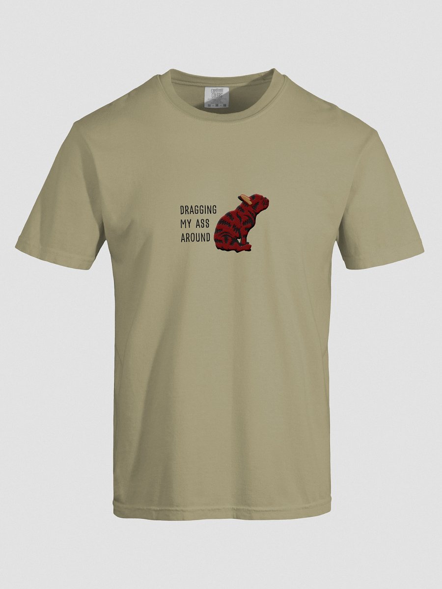 Dragging My Ass Around T-Shirt(Embroidered) of a French Bulldog(Brindle) product image (17)