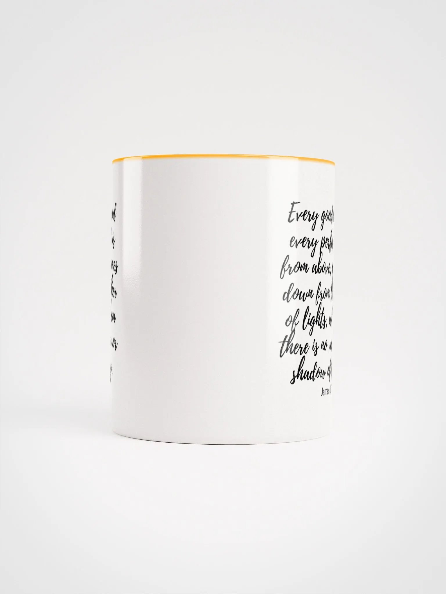 Every Good And Every Perfect Is From Above, And Comes Down From The Father Of Lights James 1:17 Two-Tone Mug 11/15oz product image (5)