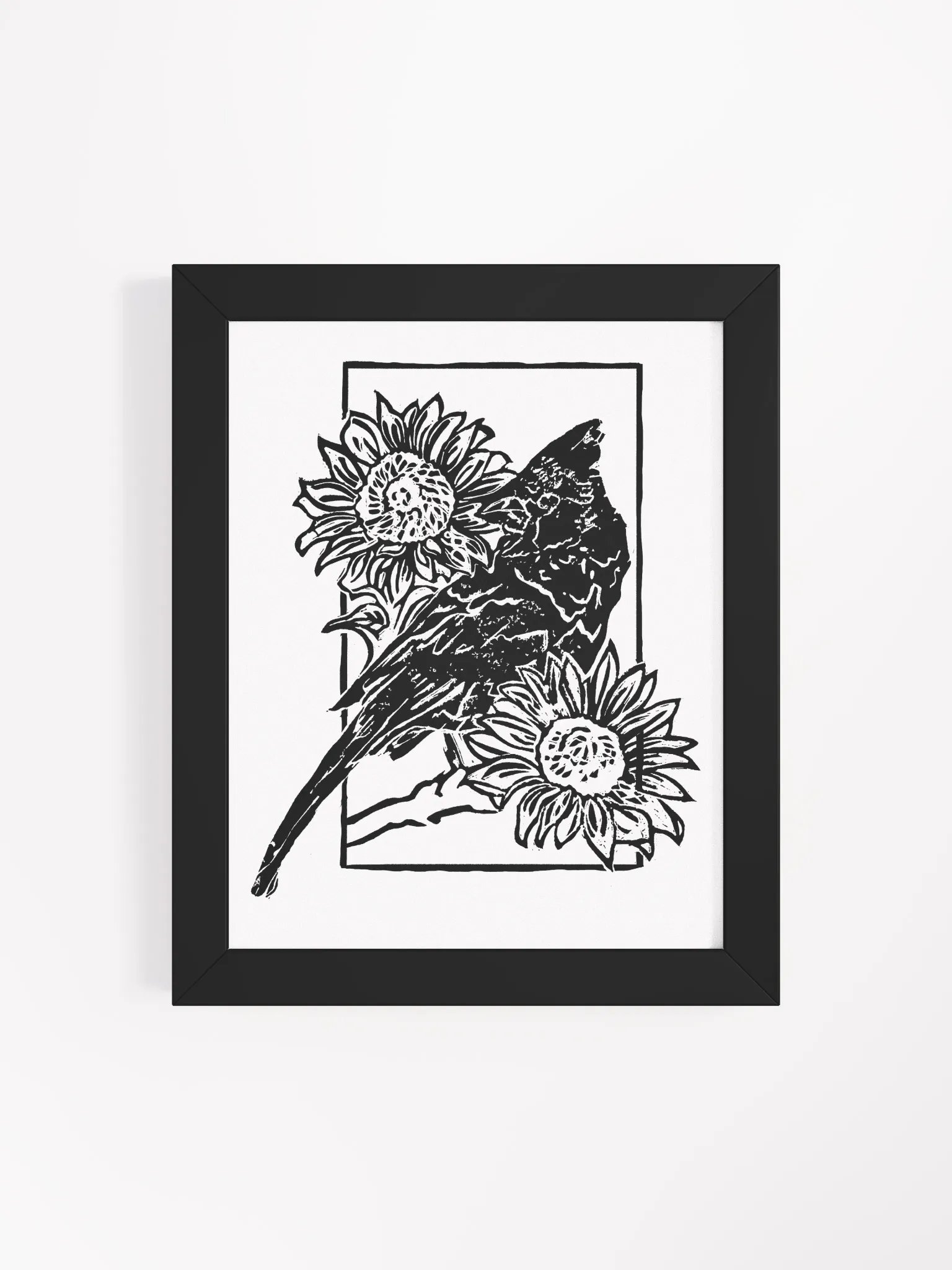 Birdie in Black Framed High-Quality Matte Poster Print product image (4)