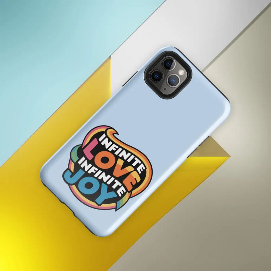 Infinite Love Infinite Joy Tough Case for Iphone (Blue) product image (8)