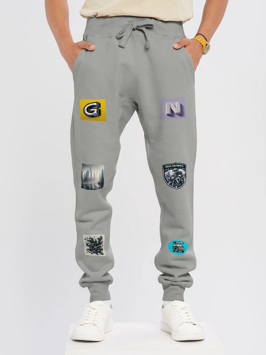 Cosmic Floral Emblem Joggers | AI design collection of hobby images product image (4)