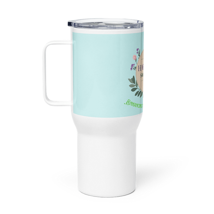 Customized Salon & Spa Floral Logo Travel Mug product image (1)