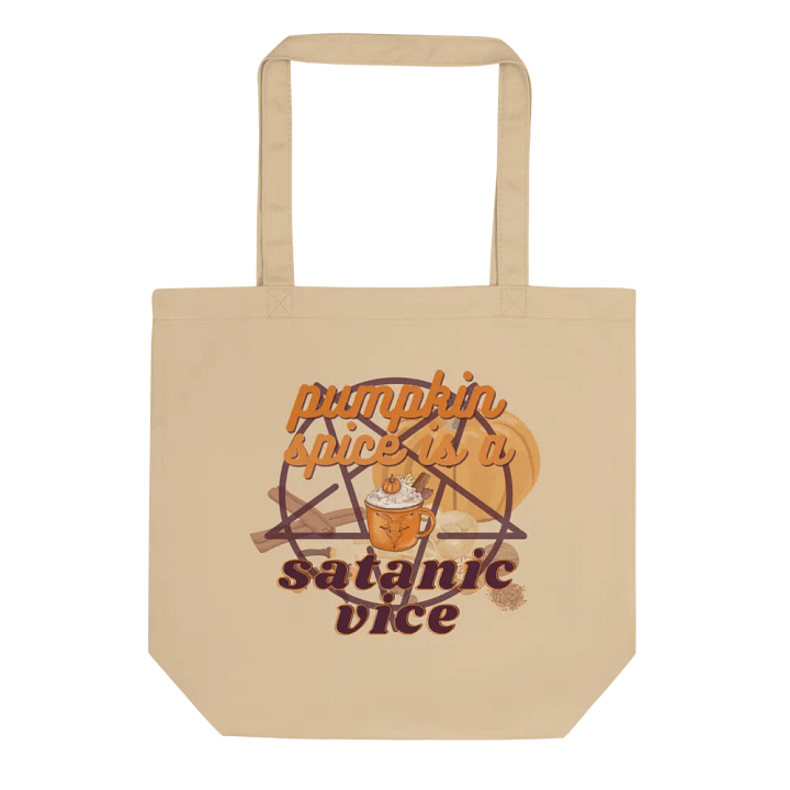 Eco Tote: Pumpkin Spice Satanic Vice product image (2)