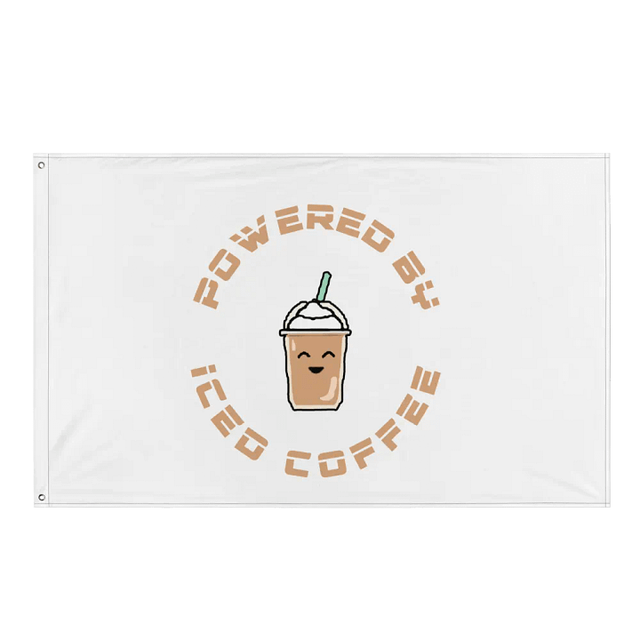 Powered By Iced Coffee Flag product image (1)