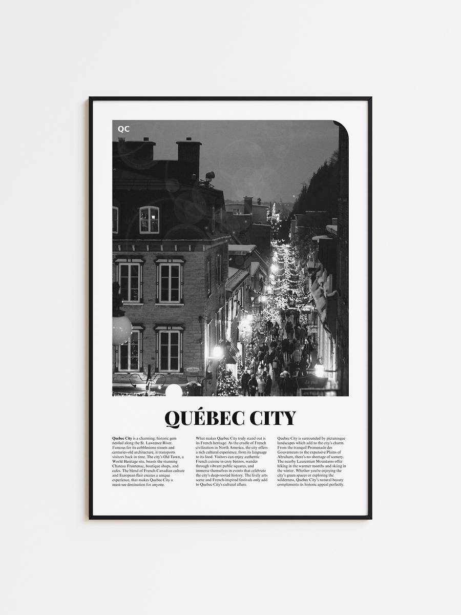 Quebec City 02 Newspaper Poster product image (1)