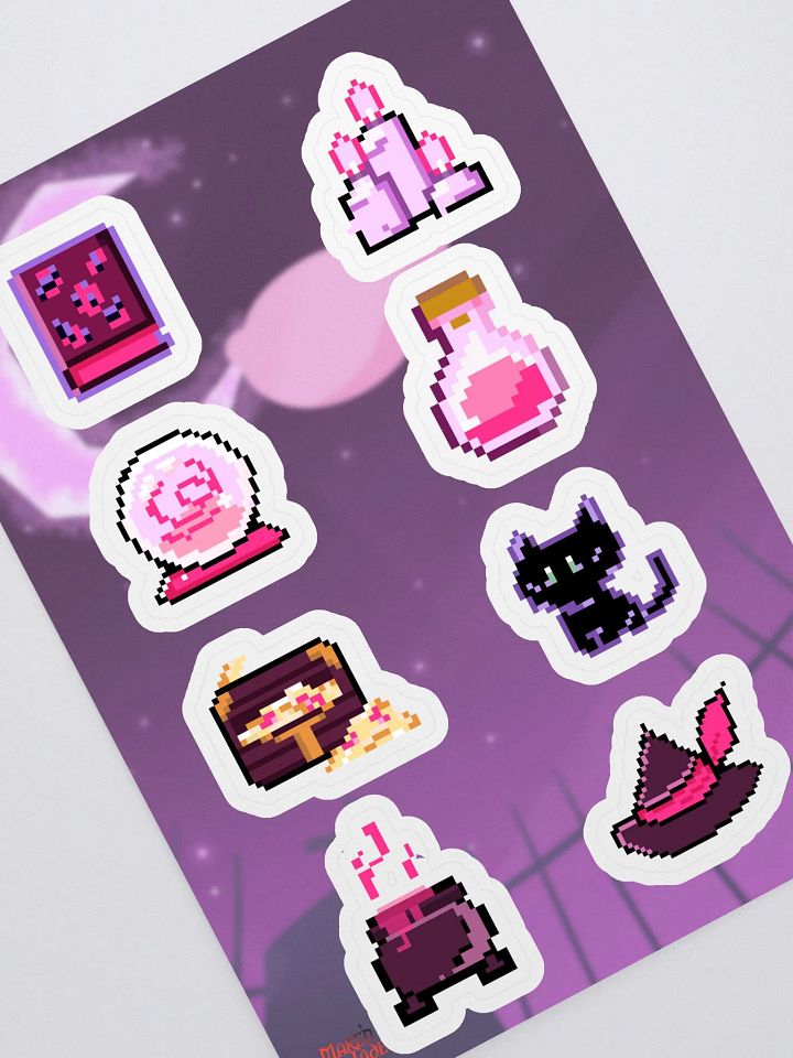 Fantasy MMO Pixel Art Sticker Sheet product image (1)