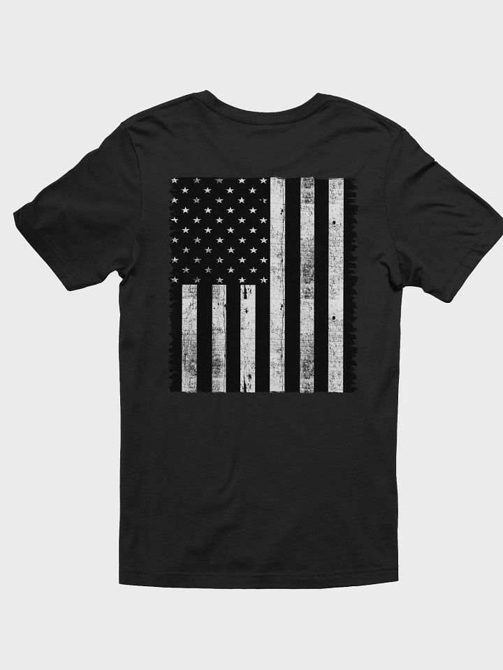 Savage Strength Tee - Black/White Flag product image (2)