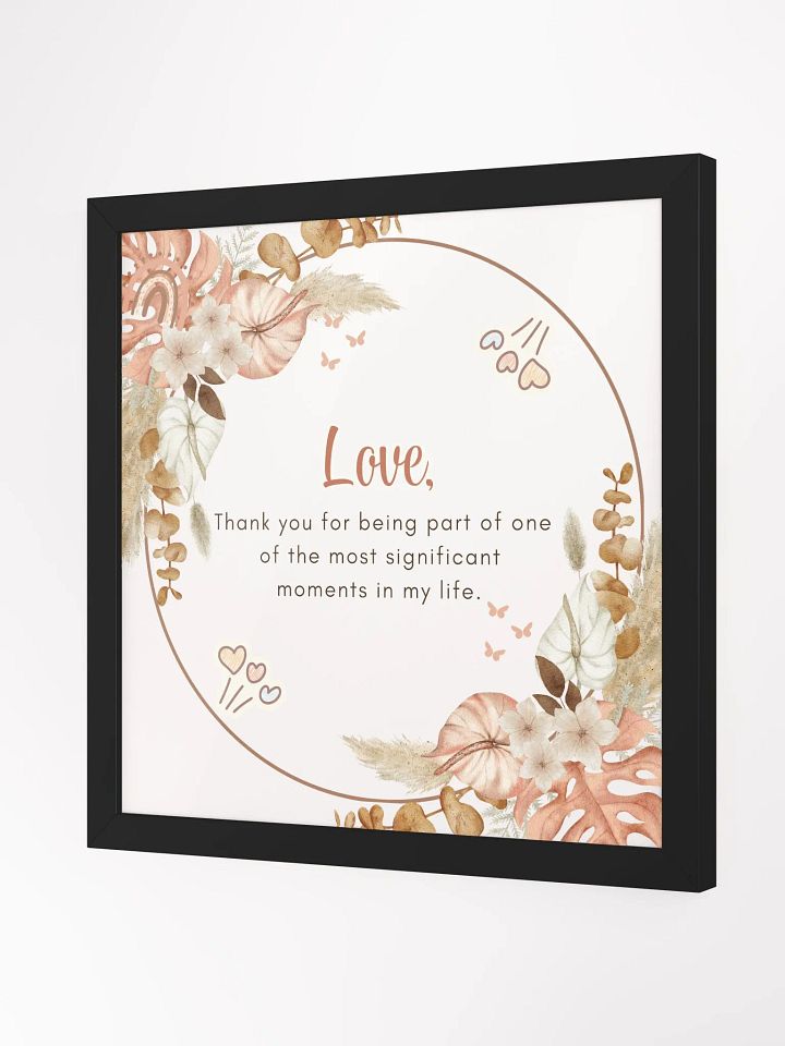 Floral Love and Appreciation Framed Poster product image (6)