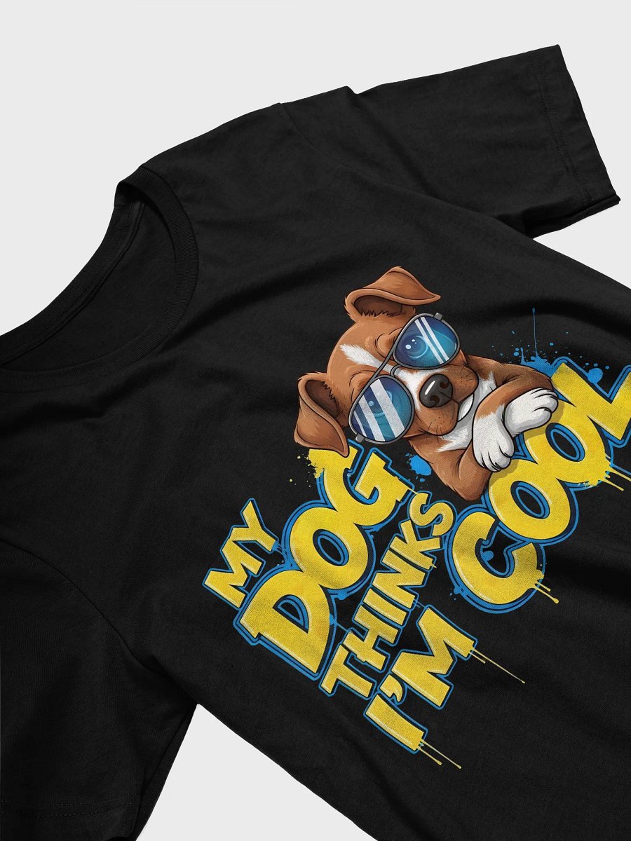 My Dog Thinks I'm Cool – Golden Retriever Cartoon T-Shirt product image (3)