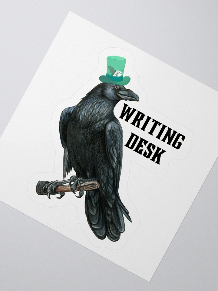 Why Is a Raven Like a Writing Desk? Sticker product image (2)