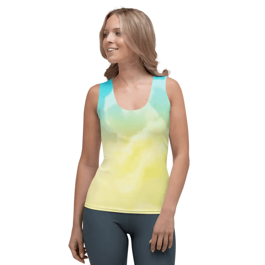 Blur cloud rainbow Design Tank Top - V8 product image (1)