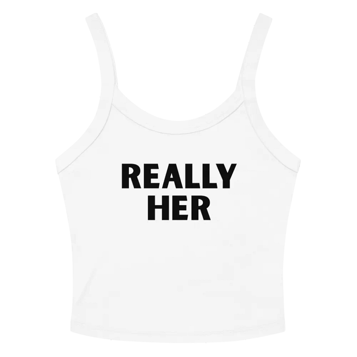 "Really Her" Ribbed Crop Tank product image (2)