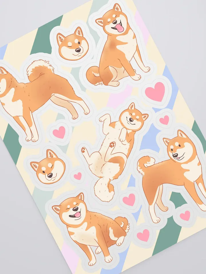 Shiba Inu Love - Sticker Sheet Set product image (2)