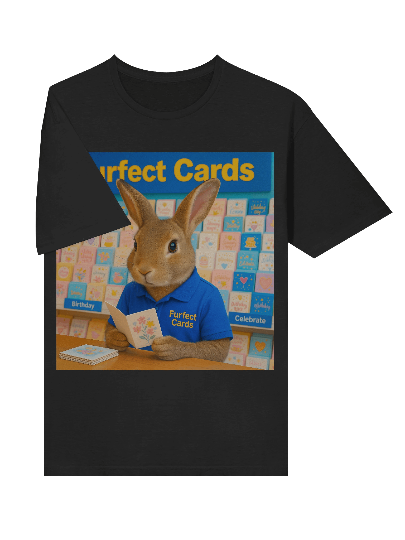 Furfect Cards Bunny Unisex T-Shirt product image (39)