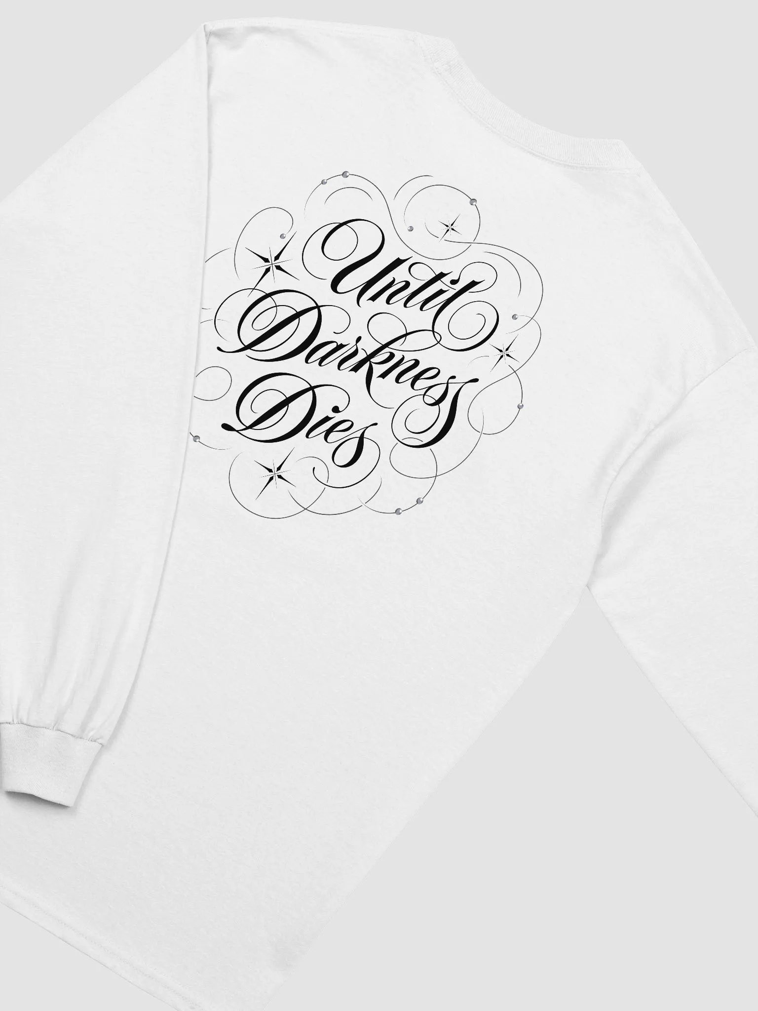 Until Darkness Dies (swirls design) Cotton Long Sleeve T-Shirt product image (28)