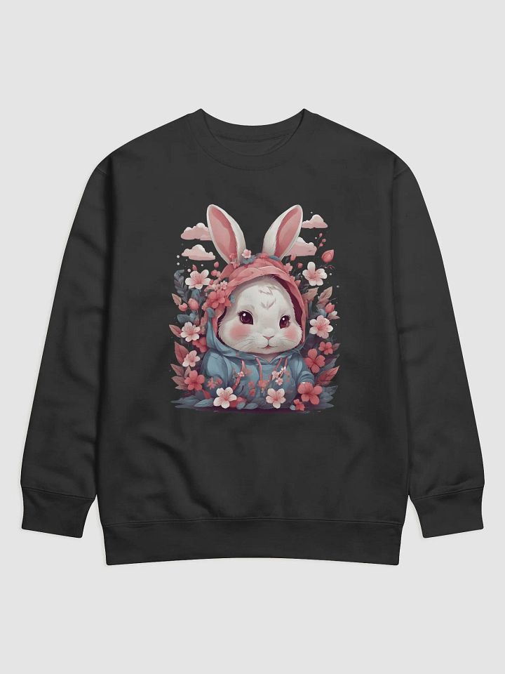 Kawaii Floral Bunny Hoodie Sweatshirt product image (6)