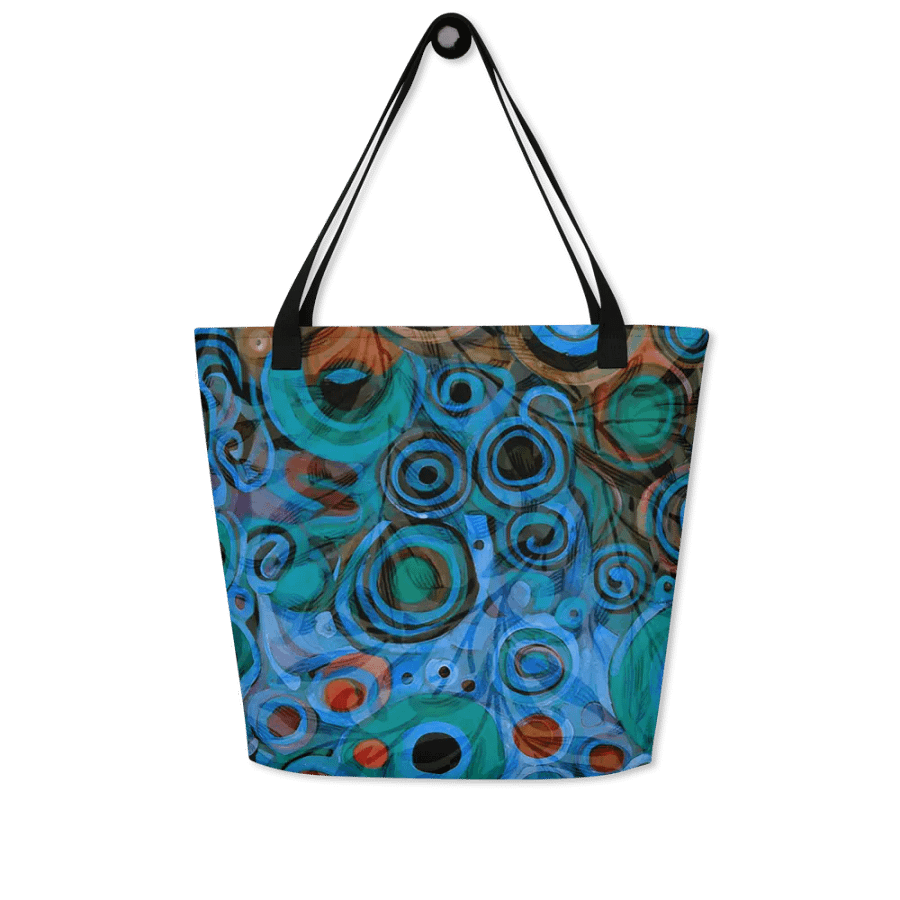 klimt inspired design all over print tote for moms dads friendsmen and ladies product image (5)