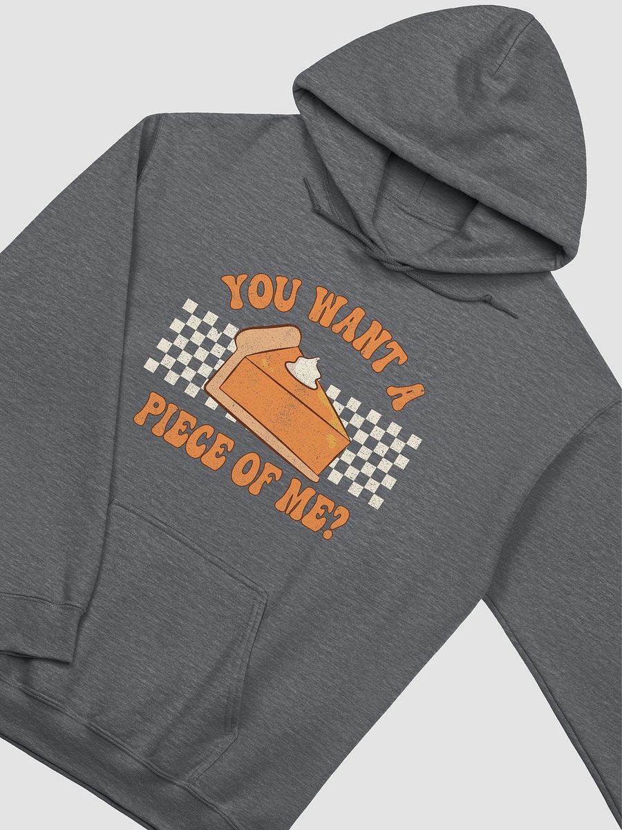 You Want a Piece of Me Pumpkin Pie Checkerboard Hooded Sweatshirt | Funny Fall and Halloween Hoodie product image (24)