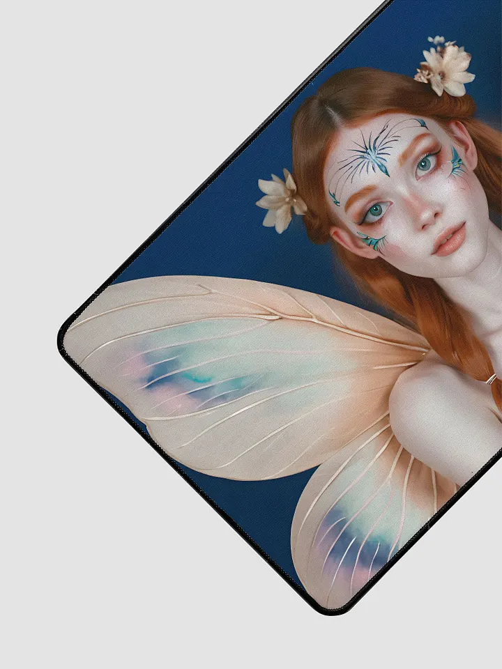 Desk Mat (31.5x15.5 inches) - Fairy on Blue Background product image (2)