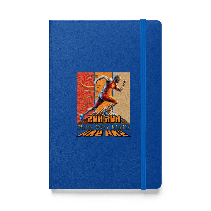 Run Run Miles Over Limits Male Running Limitless Hardcover Journal product image (1)