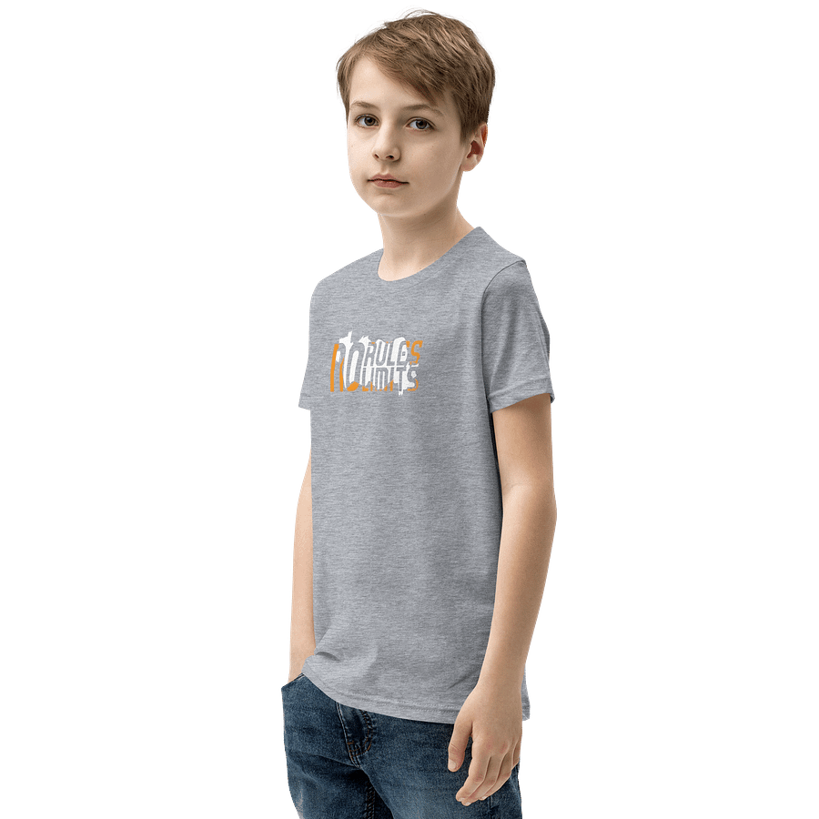 Kids Youth Short Sleeve T-Shirt No Rules No Limit Graphic product image (3)