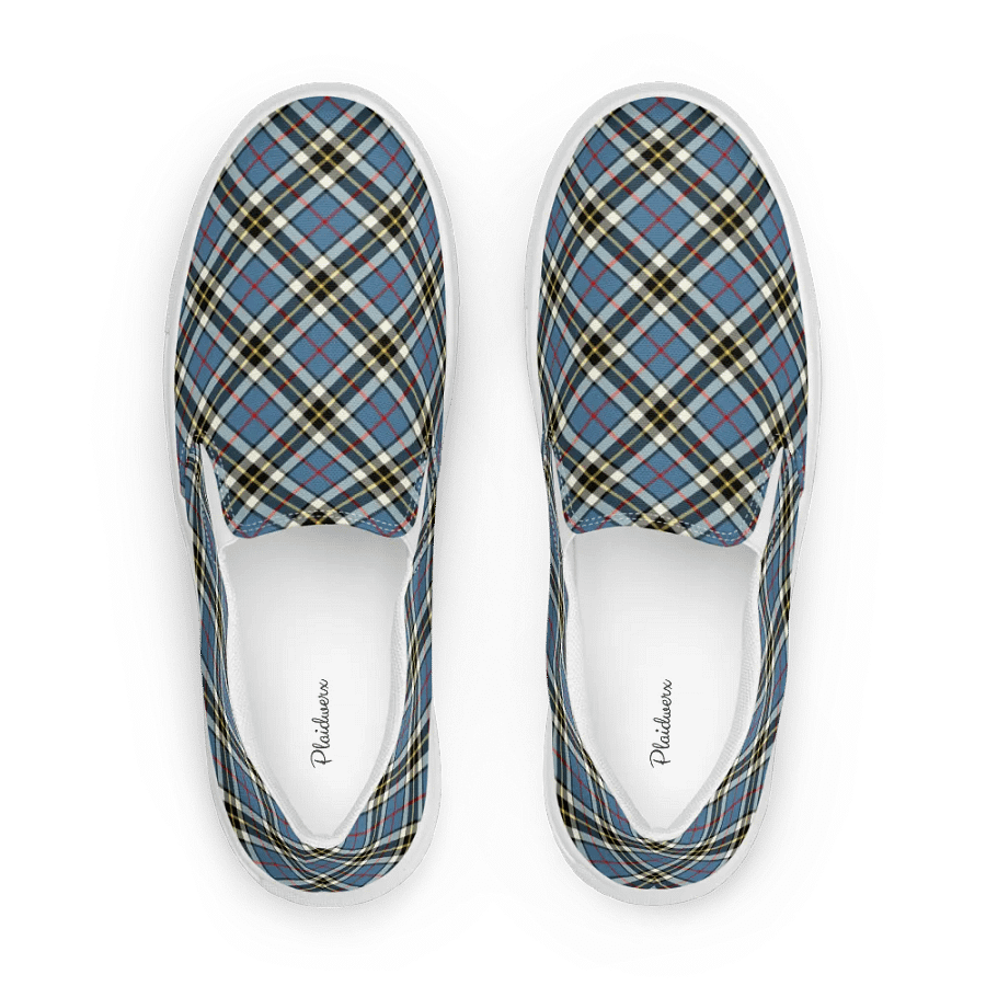 Thompson Blue Tartan Women's Slip-On Shoes product image (1)