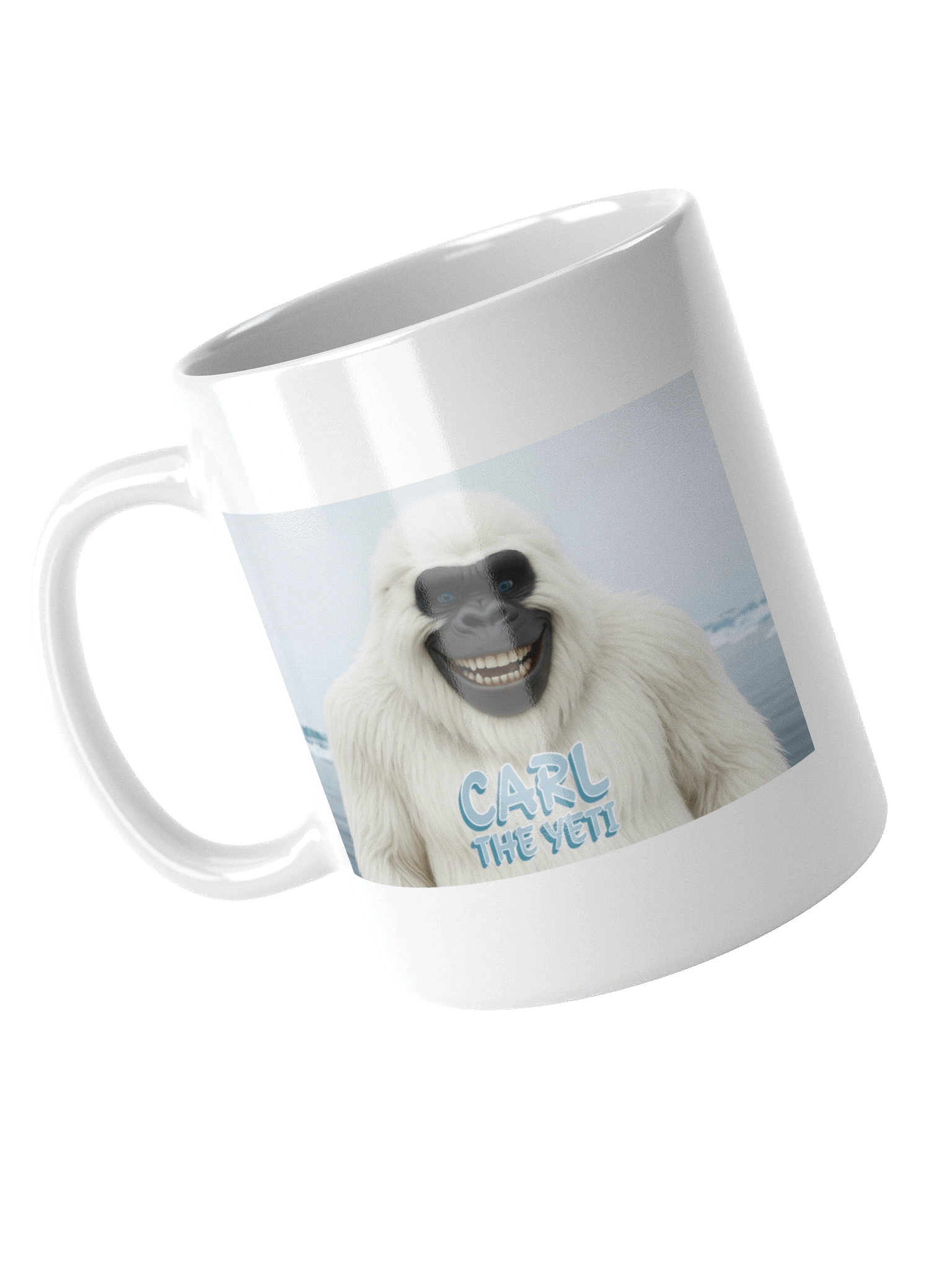 Carl the Yeti White Glossy Mug product image (12)
