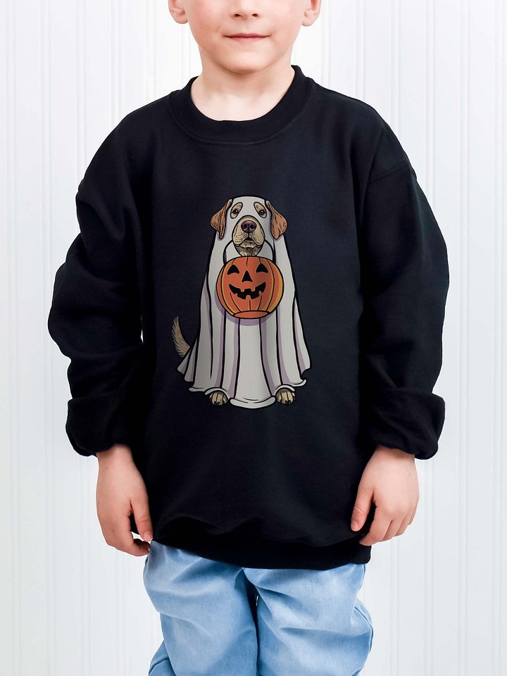 Halloween Labrador Retriever(Yellow) Youth Sweatshirt product image (1)