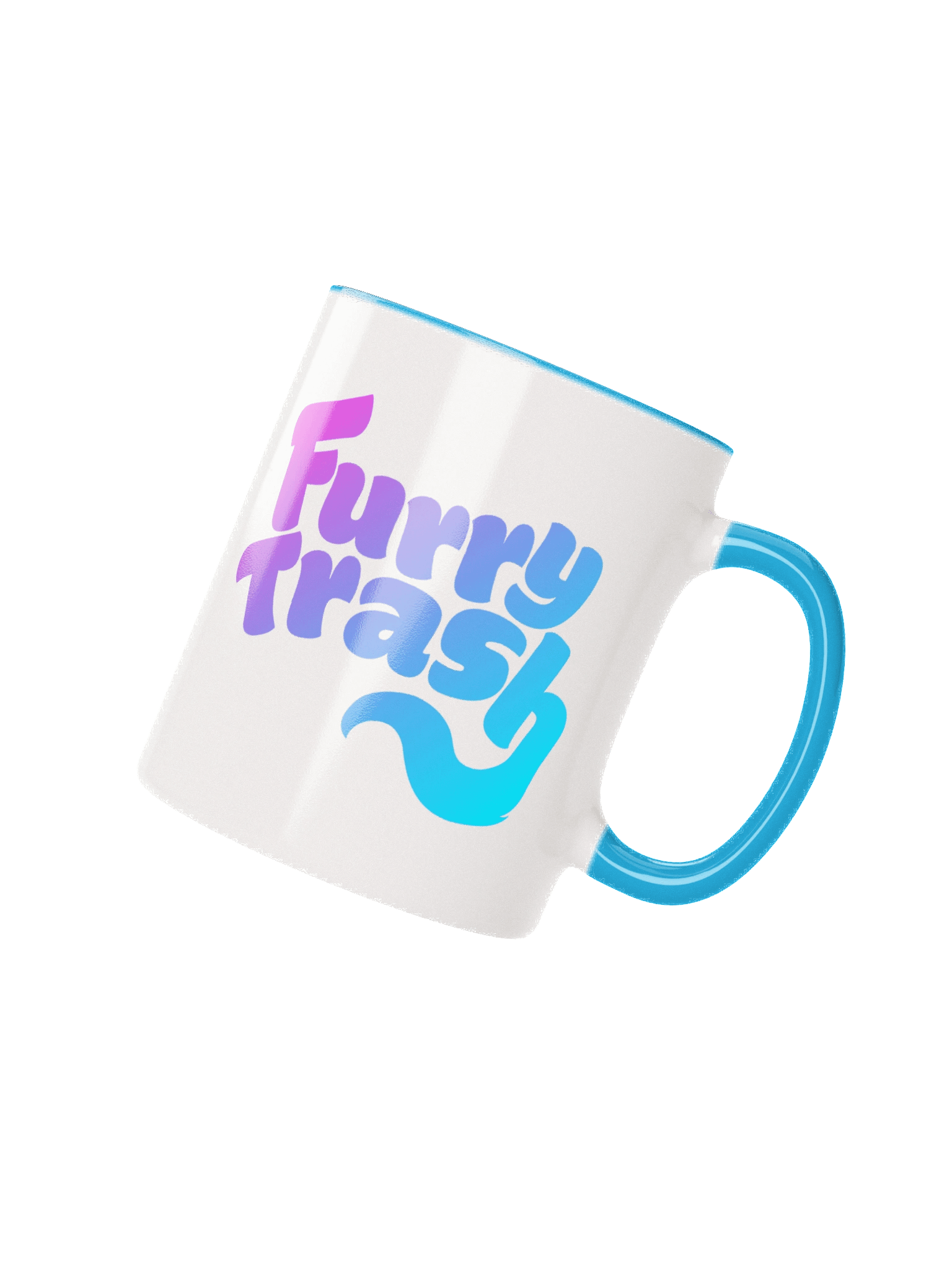Furry Trash Mug - Bubble Logo (Twilight Gradient) product image (3)