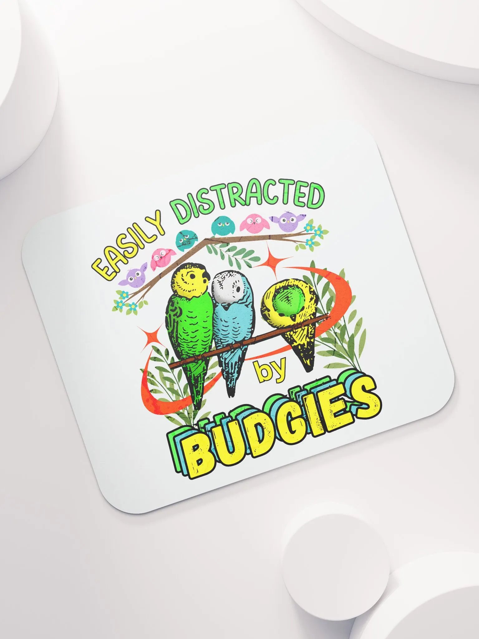 Easily Distracted By Budgies Bliss Mouse Pad product image (5)