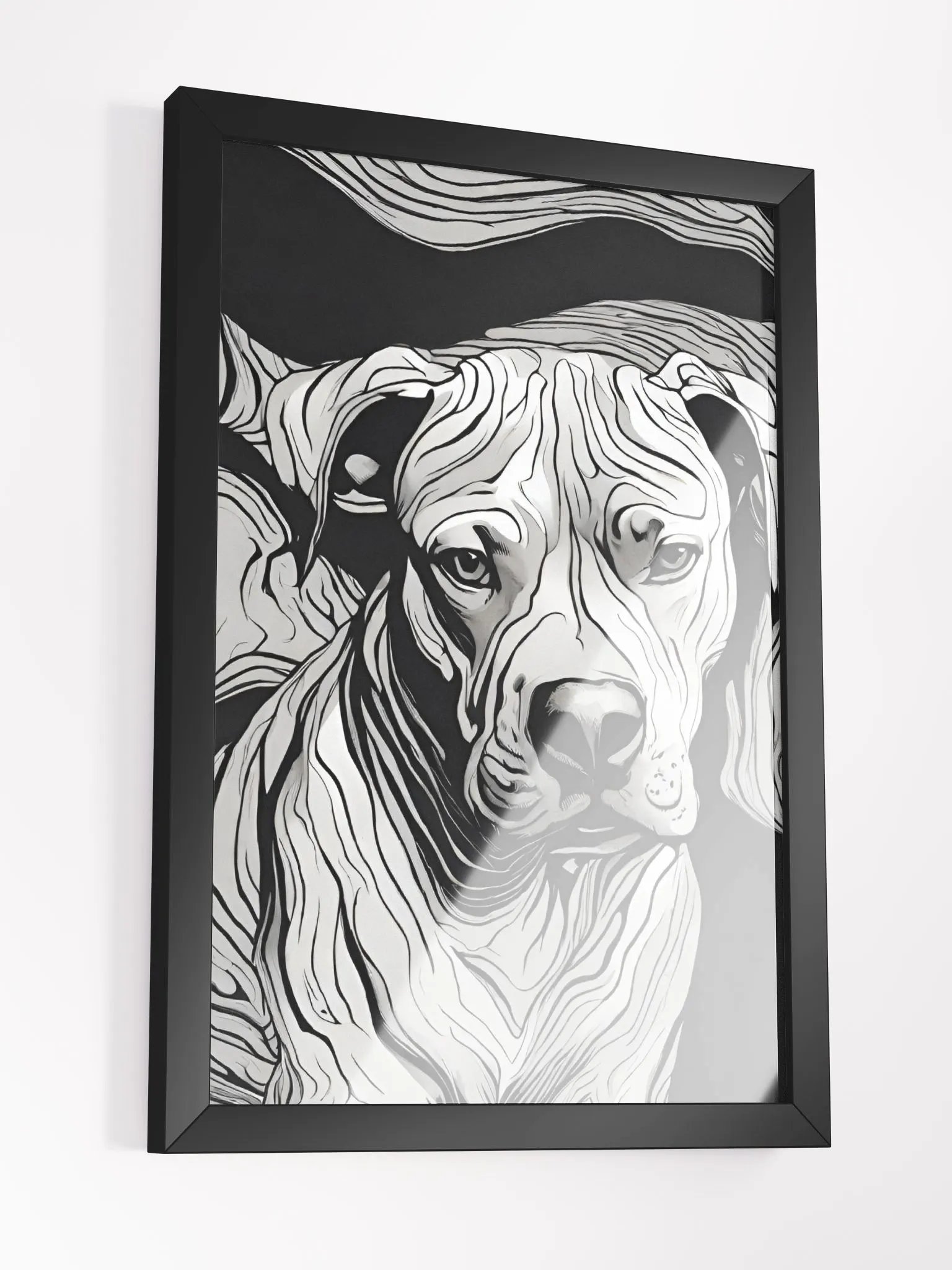 Show off your furry lovebug with a framed poster that captures the true essence of your Pit Bull product image (3)