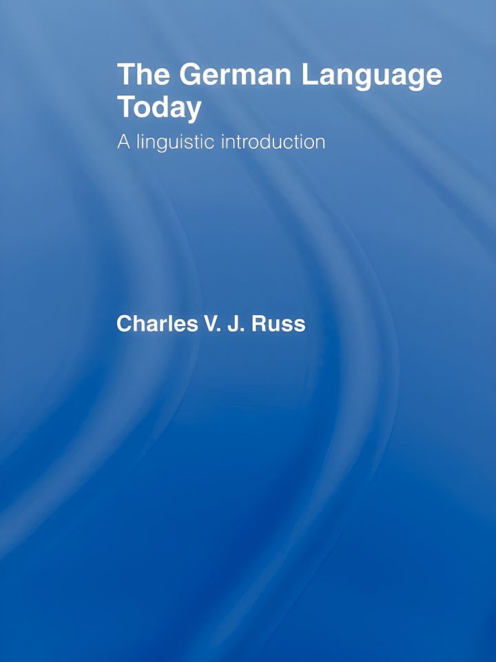 The German Language Today: A Linguistic Introduction product image (1)