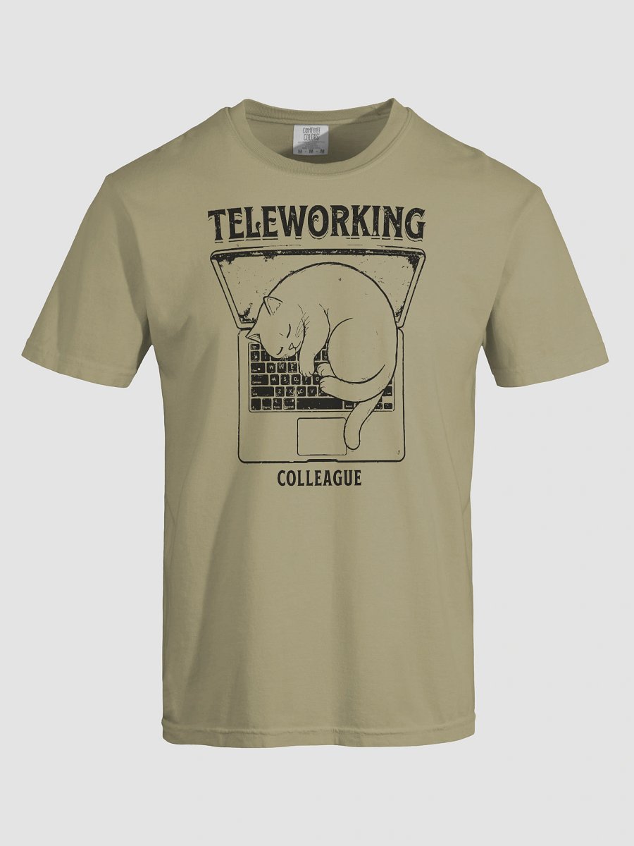 "My New Coworker" Remote Work T-Shirt - Funny Cat Design product image (8)