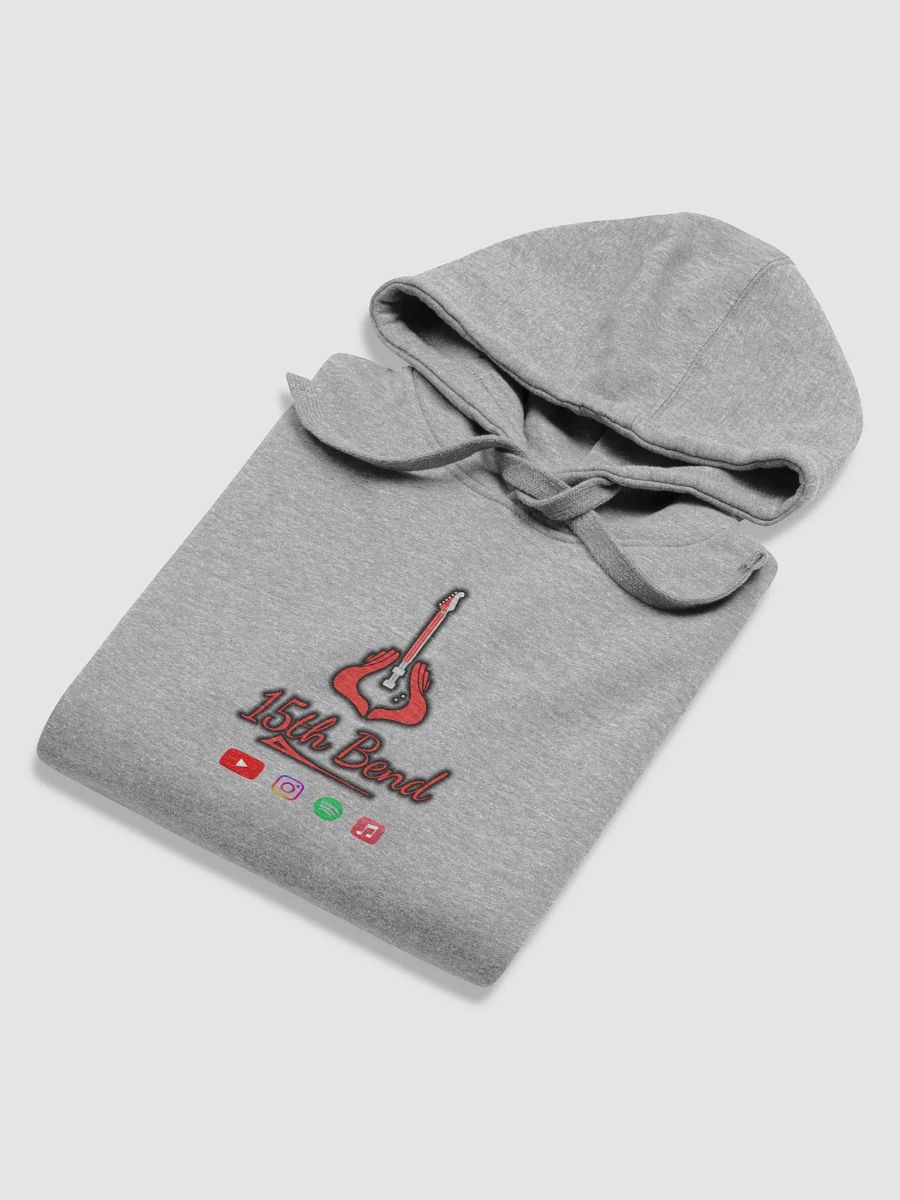 Grey and white hoodie with classic logo product image (11)