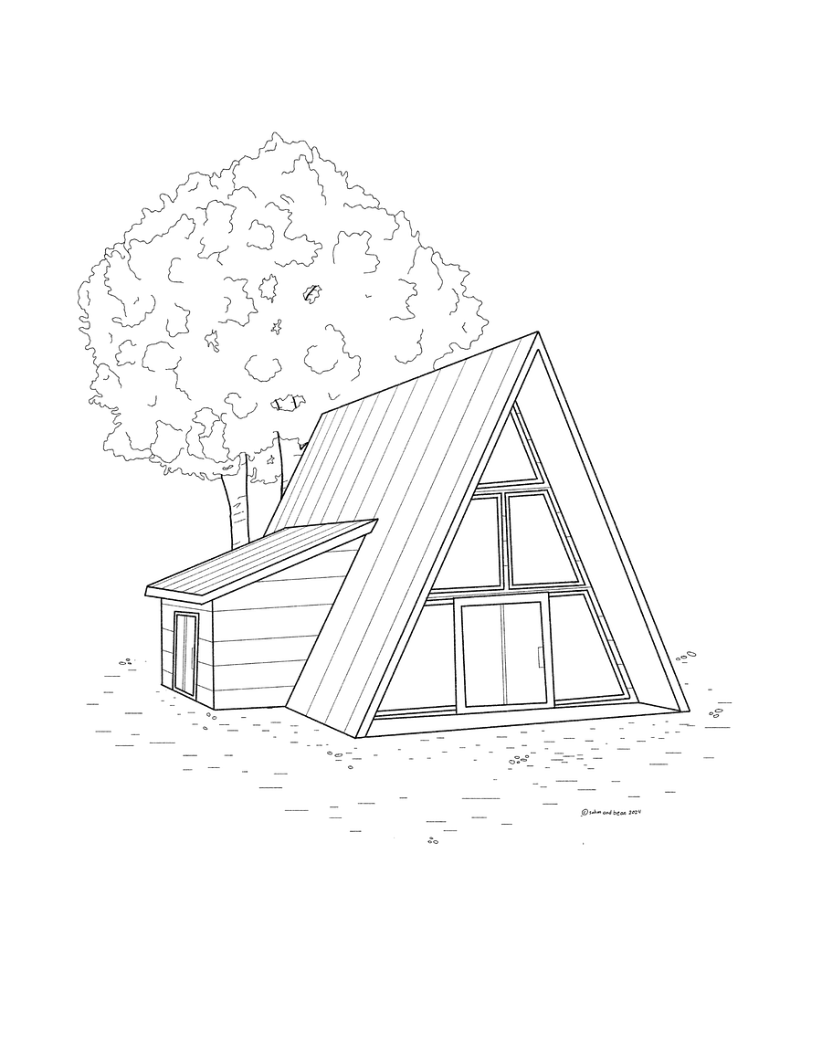 Coloring Like a Nerd - Free Coloring Sheet PDF for the Architecturally Inclined product image (4)