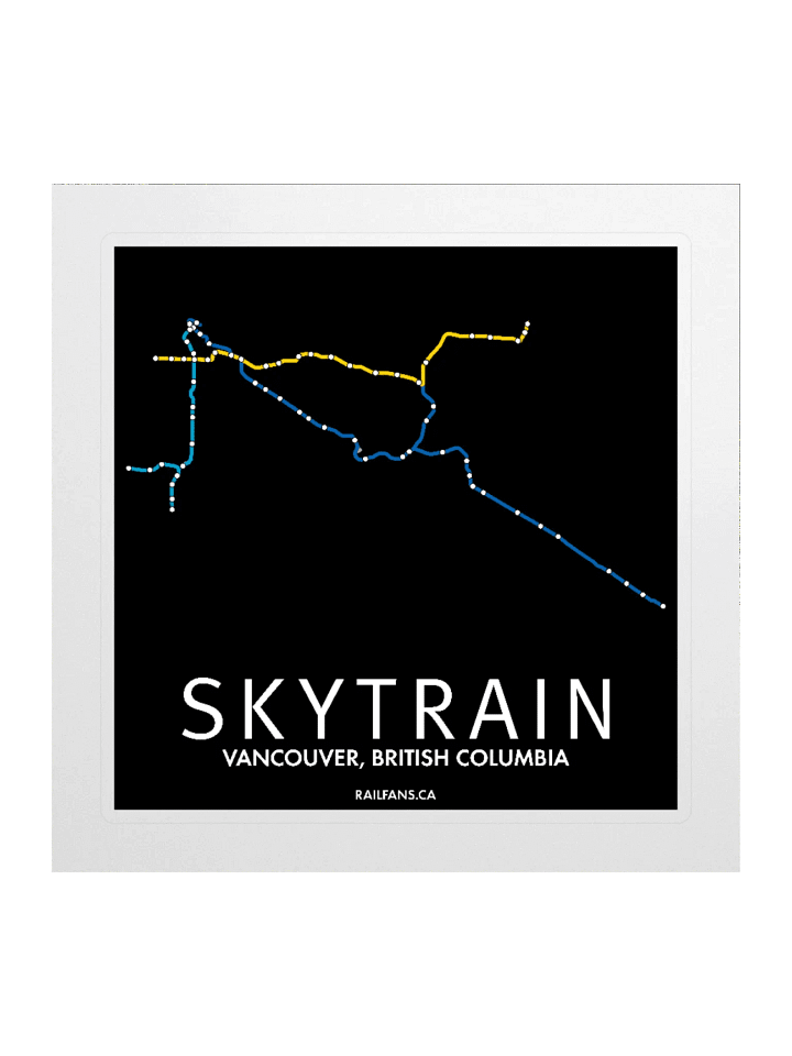 The Rail Fans Canada Transit Sticker - SkyTrain product image (1)