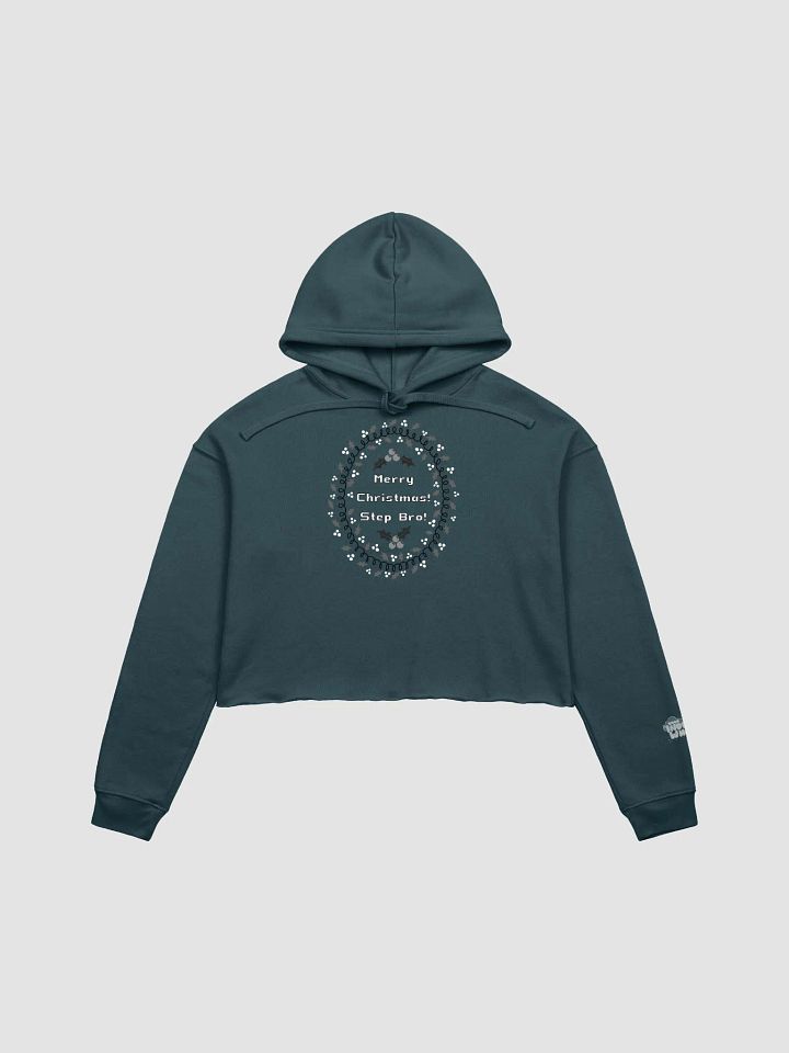 Step Bro Christmas Cropped Hoodie - B&W product image (4)