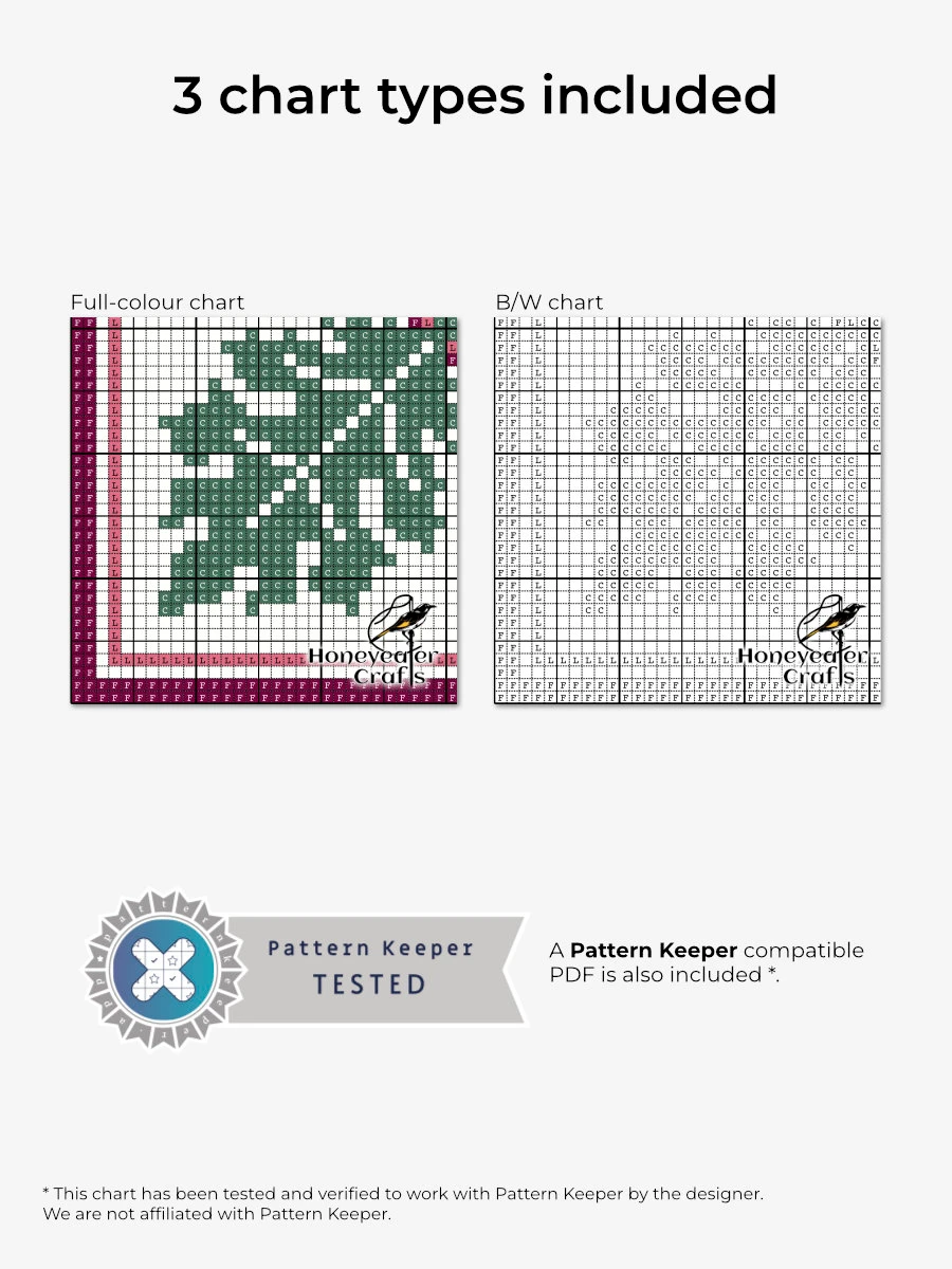 Oak Leaves and Acorns: Abstract Cross Stitch Pattern PDF product image (2)