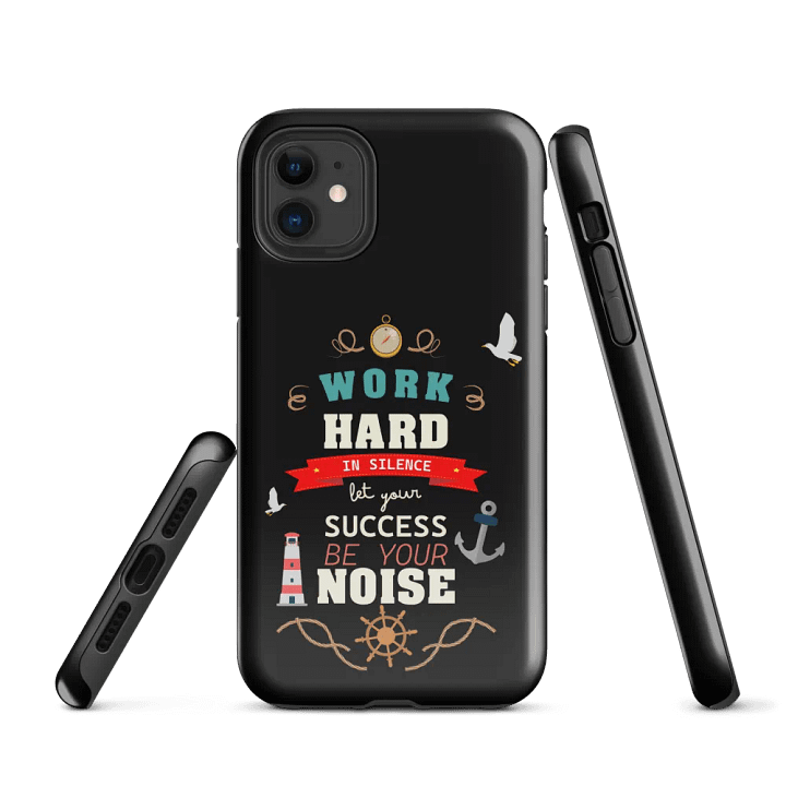 Work Hard in Silence iPhone® Tough Case product image (1)