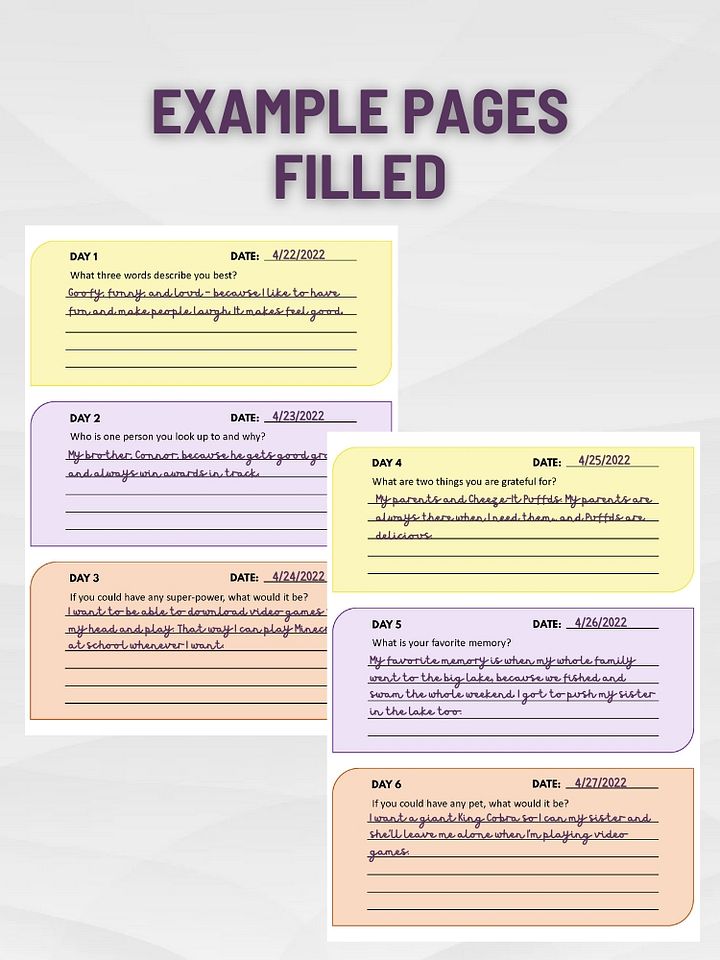 365 Questions for Kids: Self-Discovery Workbook for Kids 9-12 product image (2)