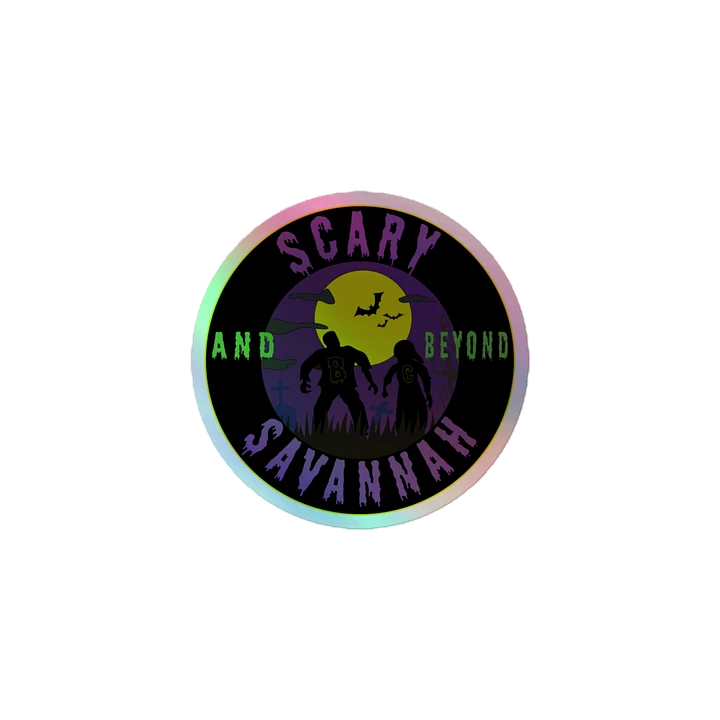 Scary Savannah Original Logo Holographic sticker product image (1)