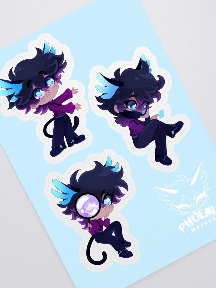 Phoenix Masked "Coat Off" Sticker Sheet product image (1)